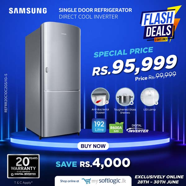 Get the Samsung Single Door Refrigerator for just Rs.95,999.