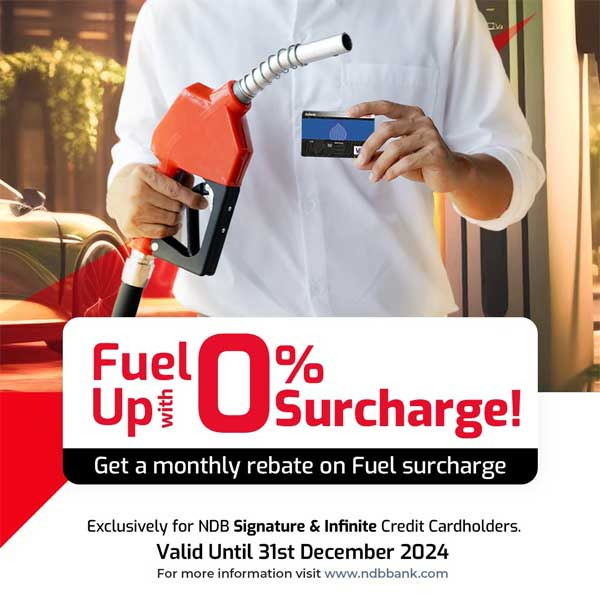 Fuel Up with 0% Surcharge! Enjoy monthly rebates exclusively for NDB Signature & Infinite Credit Cardholders