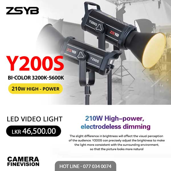 Enjoy a special price on ZSYB Y200S Bi Color Video Light  @Camera Fine Vision