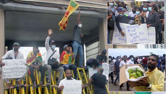 Protest at Galle Face Green continues - Caption Story | Daily Mirror
