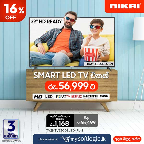 A SMART LED TV at Rs.56,999