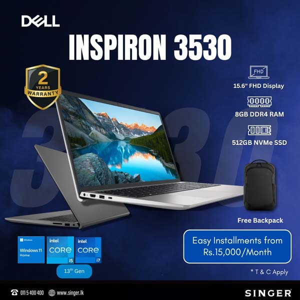Dell Inspiron 3530 — now yours for just Rs.15,000/month on easy installment plans!