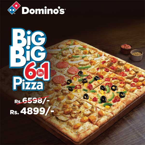 Enjoy a low price on big big pizza @ Domino’s Pizza Sri Lanka