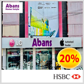 Upto 20% OFF for selected items @ Abans for HSBC Visa Credit Cards