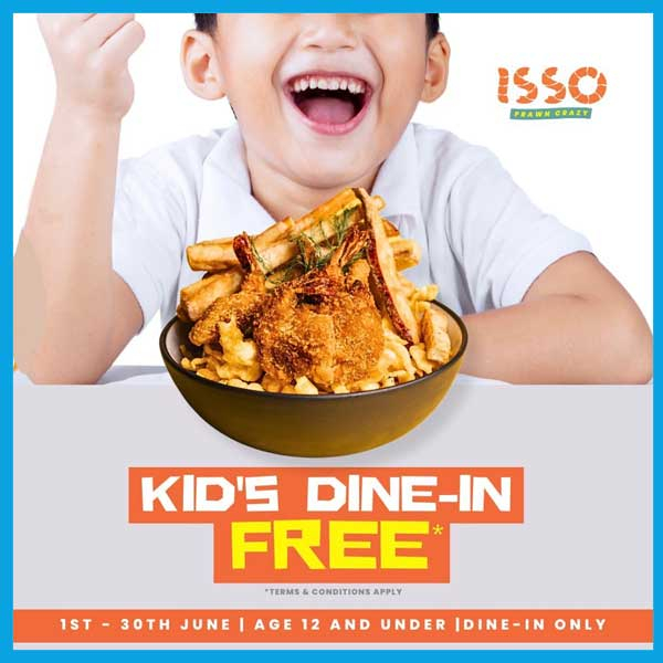 Enjoy Special Promotion this June On  kid’s meal  At Isso