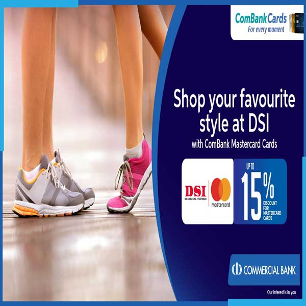 Get a 15% off for all Shopping With your Com Credit & Debit Card @DSI