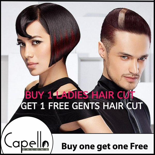 Buy one Ladies Haircut, get one Gents Haircut Free