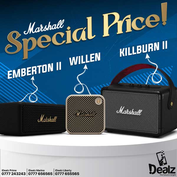 Get your Marshall speaker at a special price today