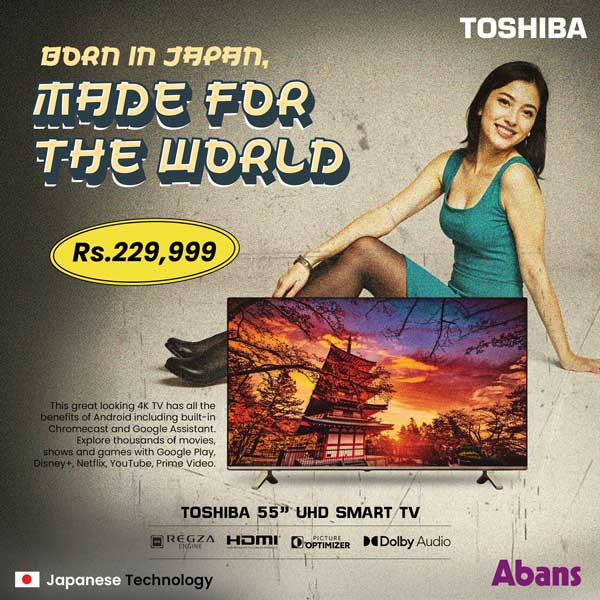 The Toshiba 55’’ UHD Smart TV features stunning 4K UHD resolution and smart connectivity, perfect for streaming your favourite content—all for just LKR 229,999