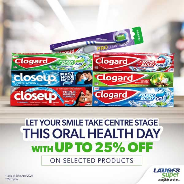 Get up to 25% off on selected oral hygiene products at your nearest LAUGFS Super outlet