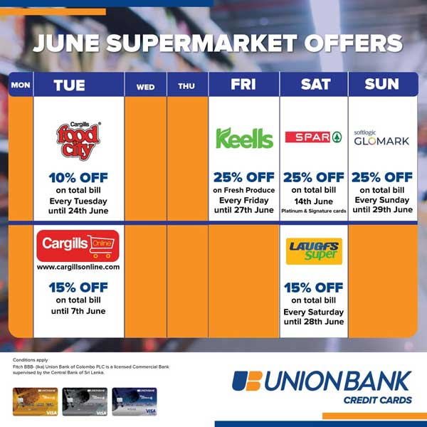 Get the best deals on your groceries with Union Bank Credit Cards.