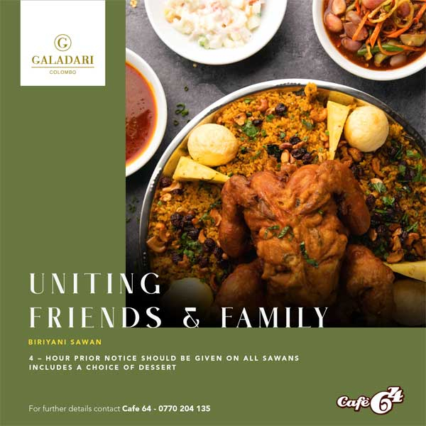 Enjoy a special rice on chicken sawan @ Galadari Hotel