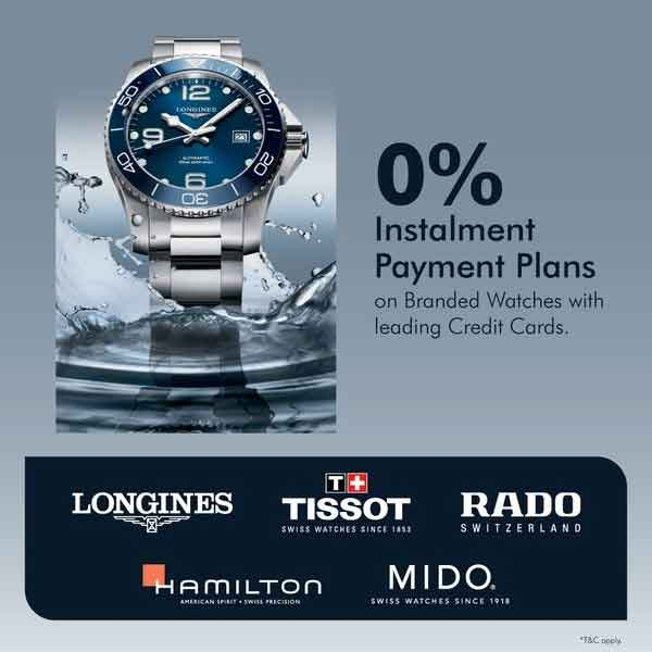 Enjoy a 0% installment options on top-tier watches @ ODEL