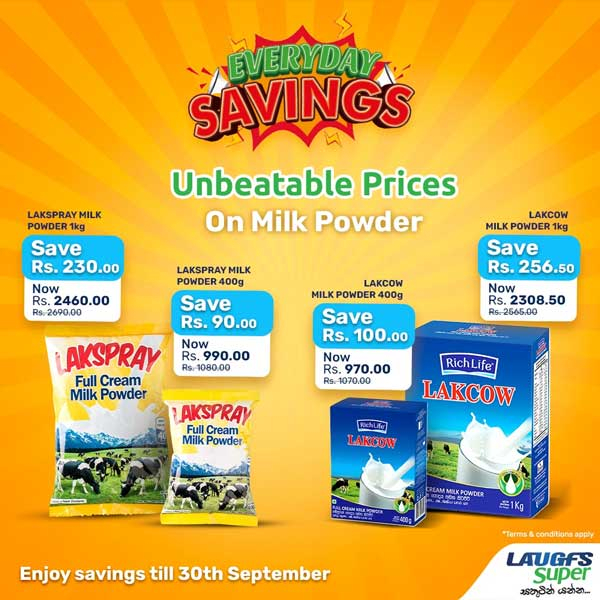 Get a special price on Milk Powder @ Laugfs Super