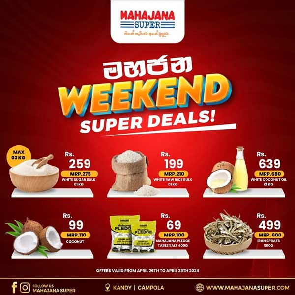 Celebrate Savings This Weekend with Mahajana Super