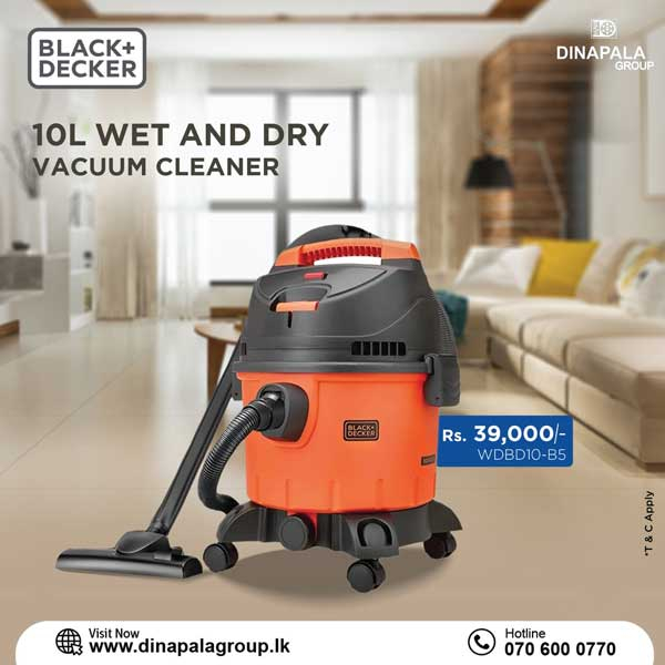 Clean up life’s messes effortlessly with the BLACK+DECKER 1200W 10L Wet & Dry Vacuum Cleaner