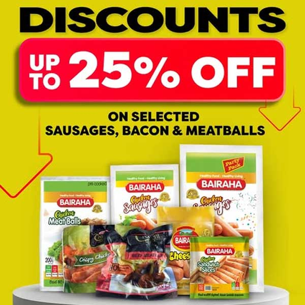 Enjoy up to 25% off on selected products @ Cargills Food City