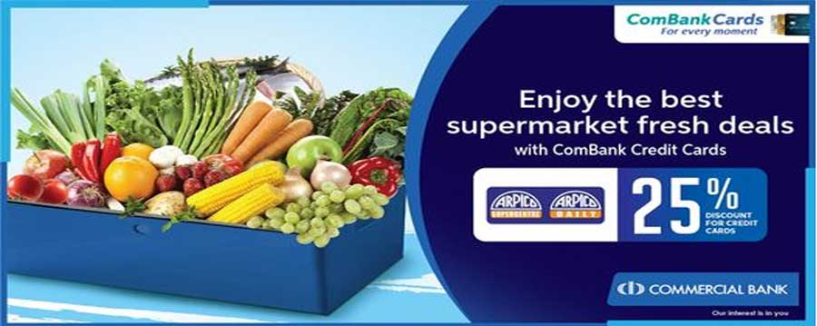 Enjoy the best supermarket fresh deals @Arpico with ComBank Credit Cards