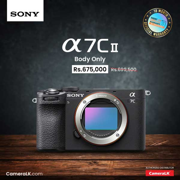 Enjoy a special price on Sony a7C II Mirrorless Camera  @  CameraLK Store