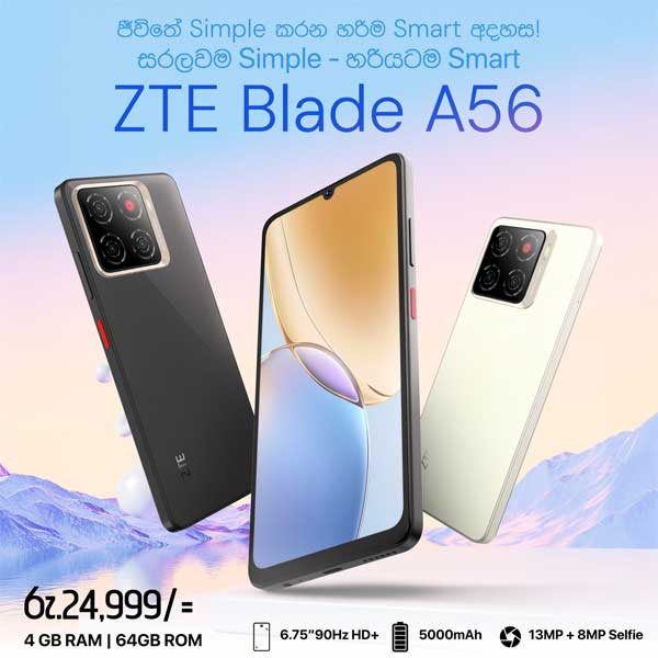 Simply Simple Just Smart  ZTE Blade A56