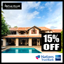 Get 15% savings @Taru Villas - The Muse with Nations Trust Bank American Express Credit Card