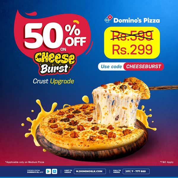 Get 50% Off for Dining @ Dominos Pizza