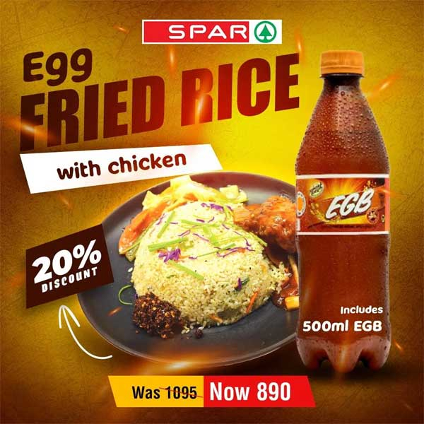 Get a 20% off on egg fried rice @ SPAR Sri Lanka