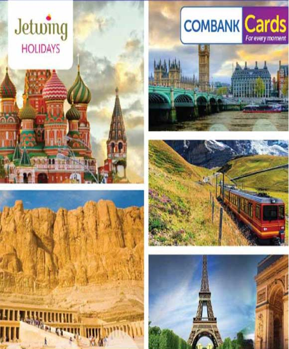 Get the best travel offers from Jetwing Holidays with ComBank Credit Cards