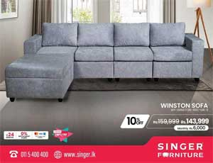 Enjoy a special price on winston corner sofa @ Singer Sri Lanka