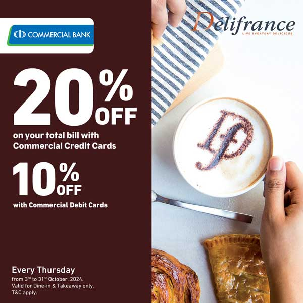 Exclusive Offer for Commercial Bank Credit Card & Debit Card Holders Holders