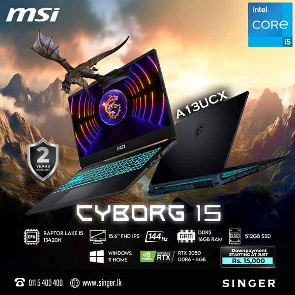 Enjoy a special price on gaming laptop @ Singer