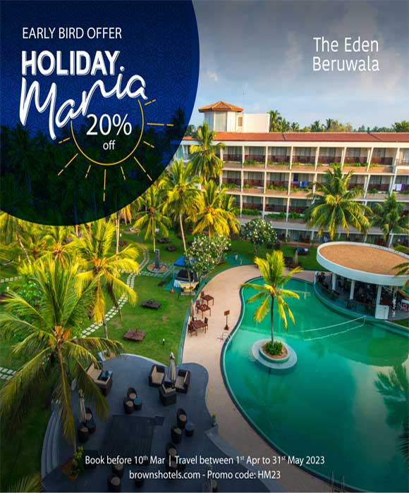 Enjoy up to 30% off on your next holiday @The Eden Beruwala