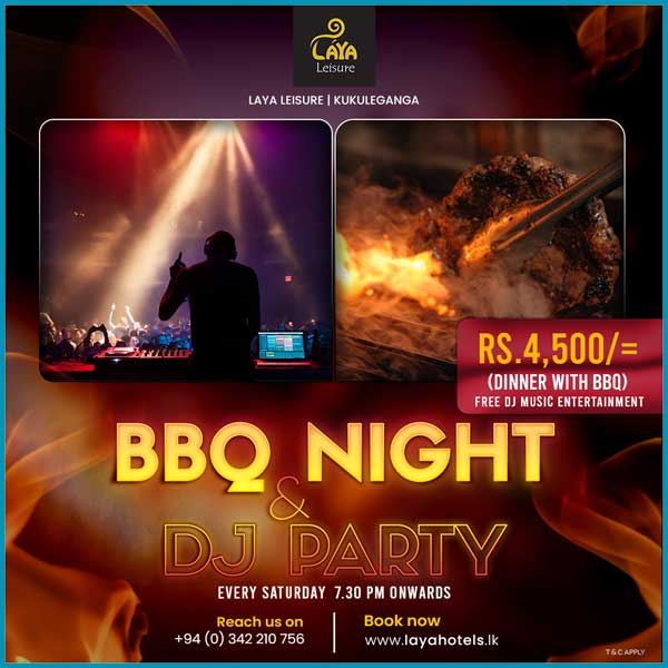 Get ready to kick off your weekend with our BBQ Night and DJ party @Laya Leisure