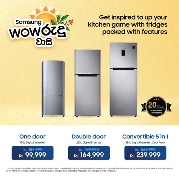 Enjoy Special Price on Samsung refrigerators @ Singhagiri