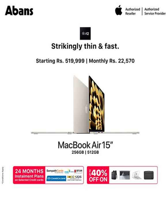 Get a 40% off on 15-inch MacBook Air M2 @ Abans