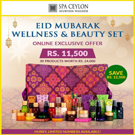Save RS.12,500 On Eid Mubarak Wellness & Beuty Set from Spa Ceylon
