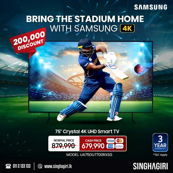 Feel the crowd, hear every chant, and immerse yourself with cinematic sound and visual performance from Samsung TVs.