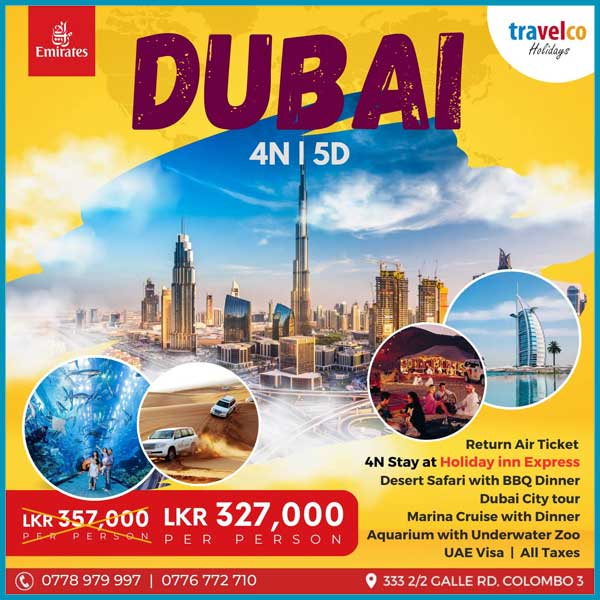 Let’s go for a ride in Dubai for Rs.327,000/=