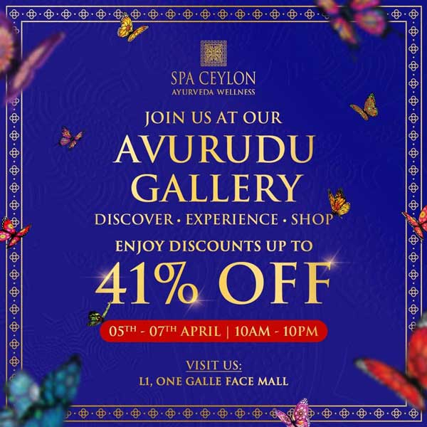 Enjoy discounts up to 41% off @ Spa Ceylon