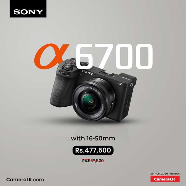 Enjoy Special Price on Sony a6700 with 16-50mm Lens  @ CameraLK Store
