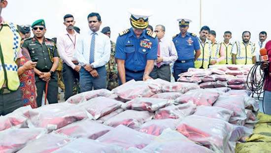 Biggest haul of narcotics brought ashore - Front Page | Daily Mirror