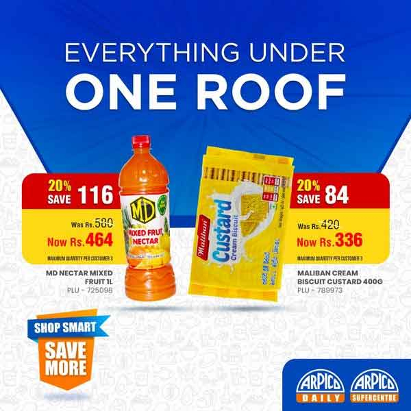 Enjoy up to 25% savings on your daily essentials in this July @ Arpico Supercentre
