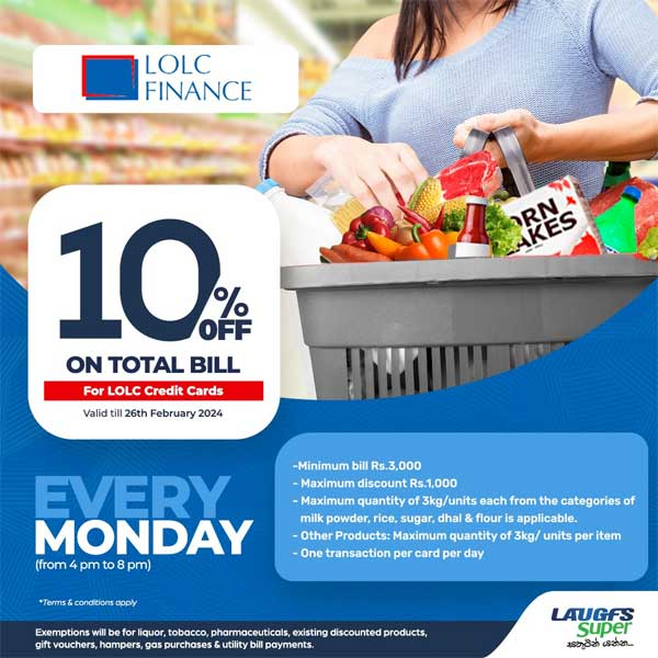 Enjoy a 10% discount every monday this february at LAUGFS Super!