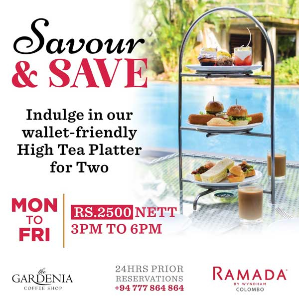 High tea Platter for two at just Rs.2500 nett at Ramada Colombo