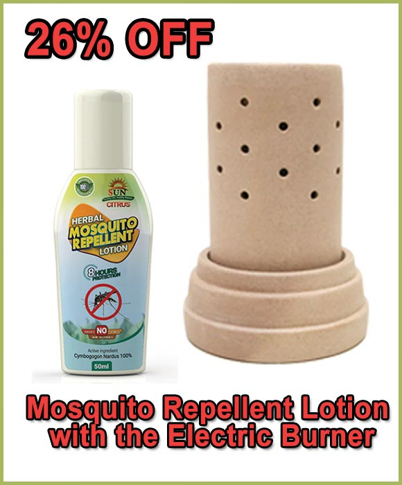 26% off for Mosquito Repellent Lotion with the Electric Burner
