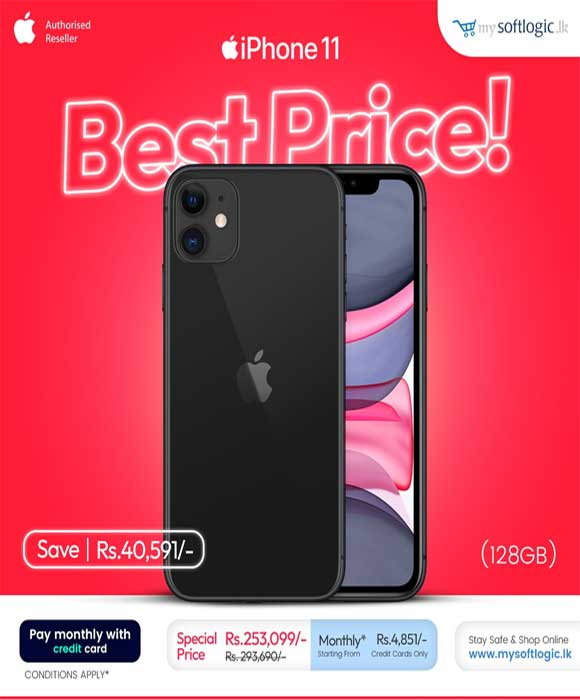 Discover the awesome offer on iPhone 11 (128GB) at mysoftlogic.lk!