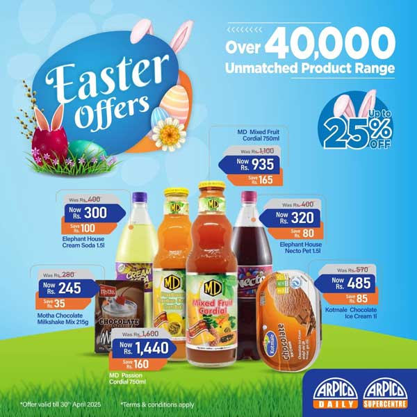 Celebrate the joy of Easter with unmatched deals at Arpico Supermarket!