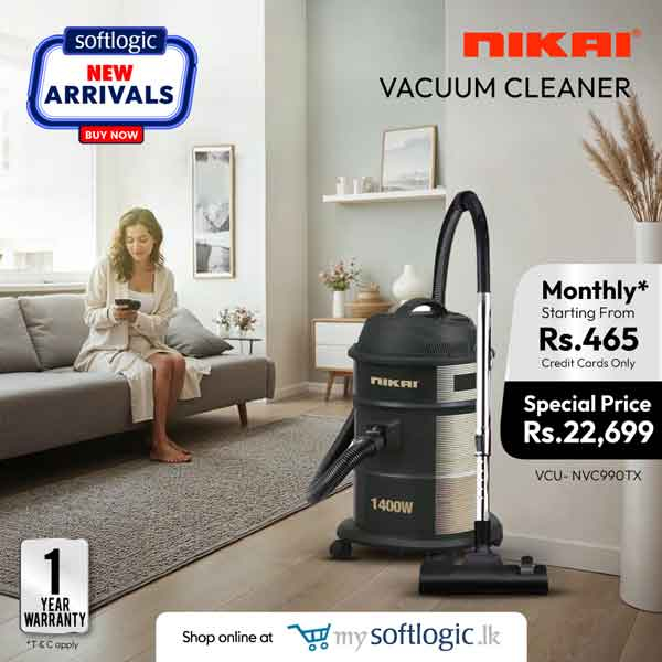 Keep your home and work space clean with Nikai Vacuum cleaner!  Available at a special price of Rs.22,699