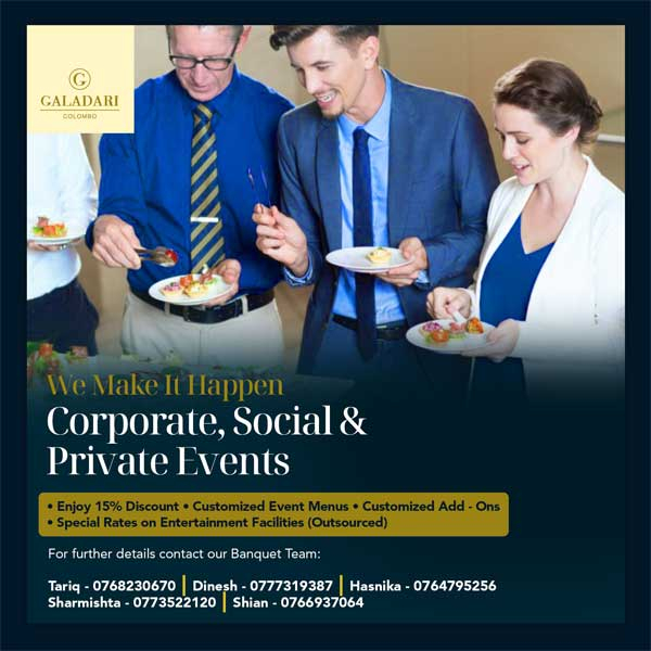 Enjoy 15% discount on corporate, social & private events packages @ Galadari Hotel