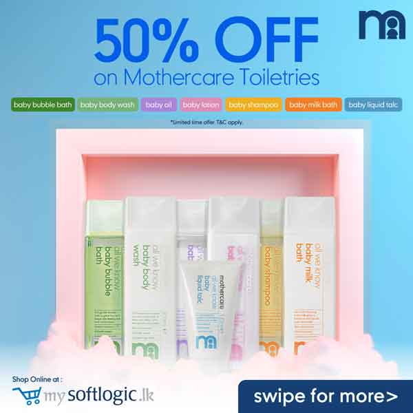 Enjoy a fantastic 50% discount on all Mothercare Toiletries including baby bubble bath, body wash, oil, lotion, shampoo, milk bath, and liquid talc